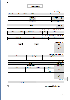 cv عربى وانجليزى