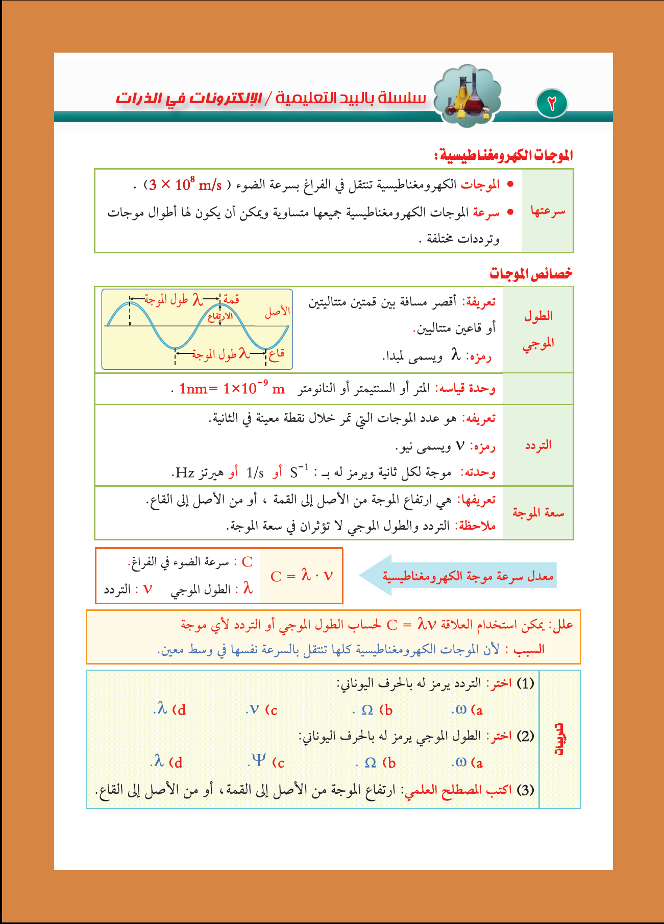 ملخص كيمياء اول ثانوي مطور الفصل 3