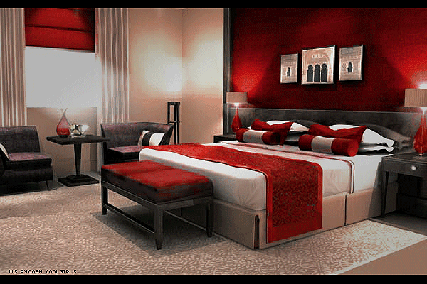 نوم غرف ديكورات حمراء النوم الحمراء اجمل 2023 20160804 100