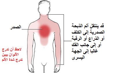 الم في الناحية اليسري جهة القلب