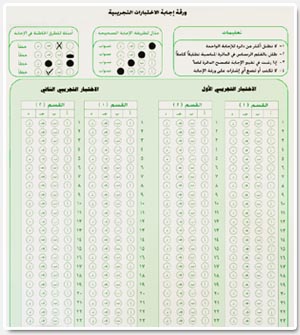 نموذج اختبار القدرات